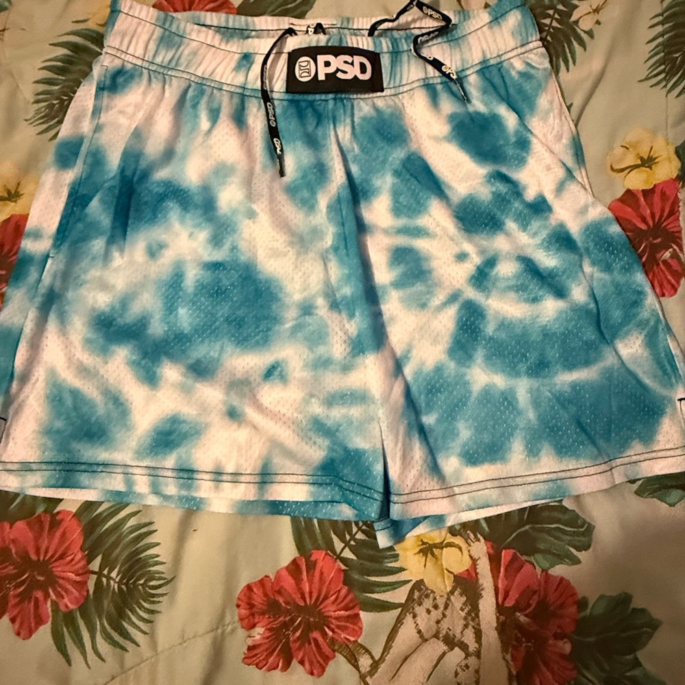 PSD Aqua Tie-Dye Shorts